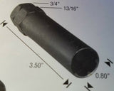 Open-End Spline Lug Nuts 1/2x20 Acorn Conical Seat 1/2 inch x 16 lugnuts 1 Key