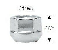 Low Pro Lug Nuts 1/2x20 Open End Bulge Conical Seat 1/2 inch Lugnuts x 32 pieces