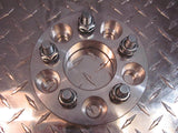 5x4.5 / 5x114.3 to 5x100 USA Wheel Adapters 20mm Thick 12x1.5 Studs 74mm Bore x2